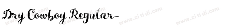Dry Cowboy Regular字体转换 Dry Cowboy Regular字体转换